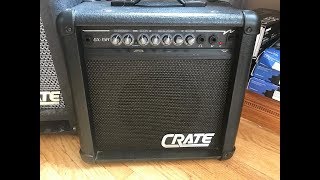 Video thumbnail for Bargain Bin Amps 10: Crate GX-15R guitar amp with Guitarist Denis Taaffe by aliengtr