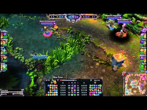 Evelynn bursts down Ezreal