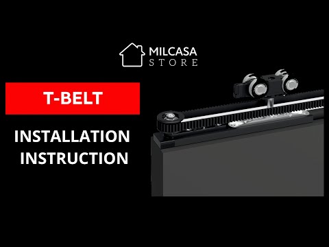 Milcasa Store - T-BELT - New Telescopic System for Multiple Doors - Installation Instruction