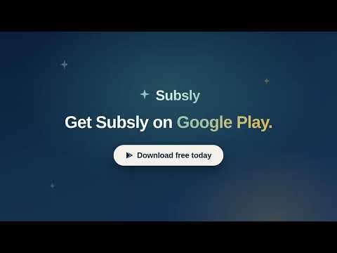 Subsly: Subscription Tracker video thumbnail