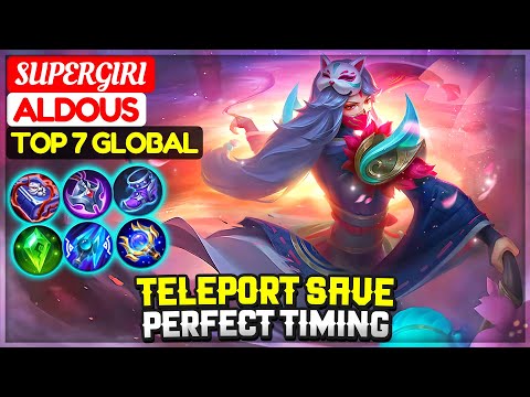 Teleport Save Perfect Timing [ Top 7 Global Luo yi ] SuperGirI  - Mobile Legends