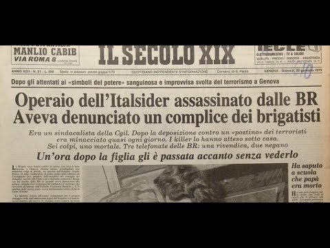 24 gennaio 1979 - 2018 GUIDO ROSSA VIA FRACCHIA GENOVA BRIGATE ROSSE ANNI DI PIOMBO