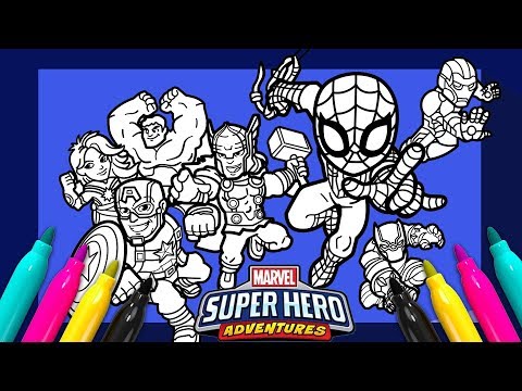 Marvel Avengers Coloring page | SUPER HERO ADVENTURES