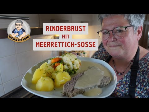 Rinderbrust mit Meerrettich-Soße