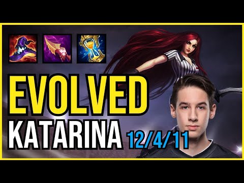 EVOLVED - KATARINA vs. PERKZ - TWISTED FATE Mid | NA GRANDMASTER | PATCH 11.2 | QUADRAKILL