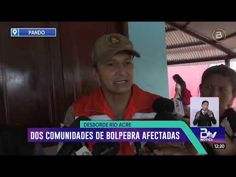 Desborde de río Acre afecta a dos comunidades de Bolpebra, Pando