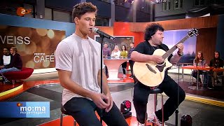 Wincent Weiss & Benni Freibott performen Musik Sein LIVE im ZDF Morgenmagazin