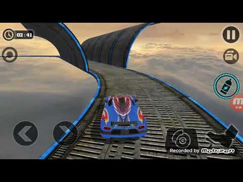 Impossible Stunt Car Tracks 3D Blue Car Driving Stunts Levels 09   Android GamePlay2019