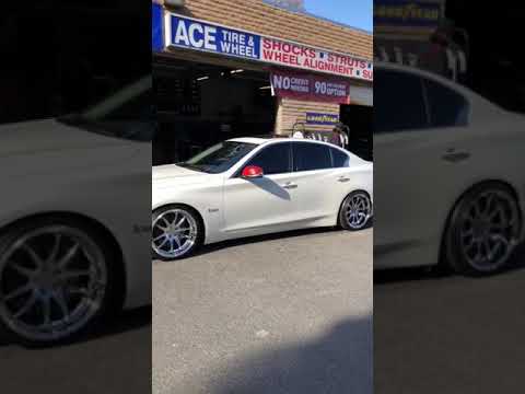 19”staggered aodhan ds02 on Infiniti Q50 @acetireshop