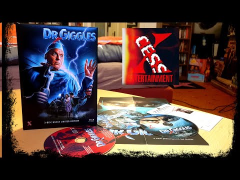 DR. GIGGLES Limitertes Blu-Ray/DVD/CD Mediabook X-Cess inkl. Soundtrack Unboxing Cover C