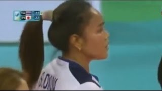 preview picture of video 'เบื่อน้องอรกันรึยัง onuma beats japan ดูอรตบยุ่นเล็กไปพลางๆ ยุ่นตัวแม่กำลังมา volleyball THA - JAP'