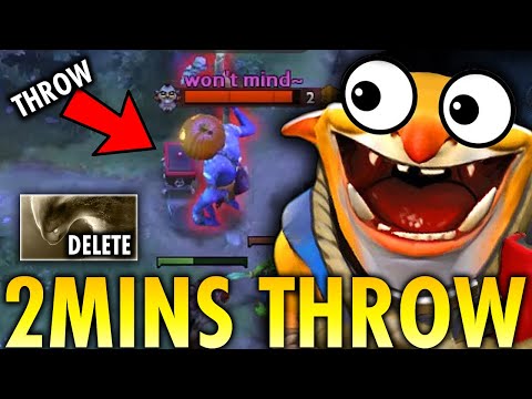 WTF 2Mins Throw Game!! He Nonstop Delete Morphling from Map | Techies Official