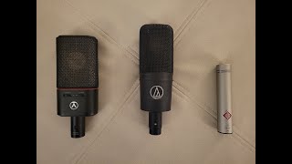 Video thumbnail for Austrian Audio OC18 vs Audio-Technica AT4040 vs Neumann KM 184 by Easy Vocal Harmony