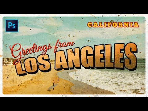 Créer une carte postale vintage sur Photoshop !