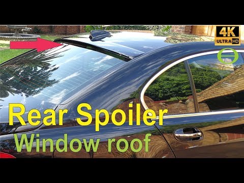 How to fit a rear window roof spoiler - step by step