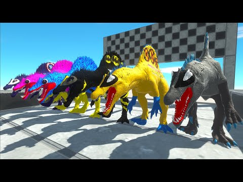 Marvel Dc Spino Superheroes Vs Indominus Rex Jurassic World Evolution Speed Race Championship