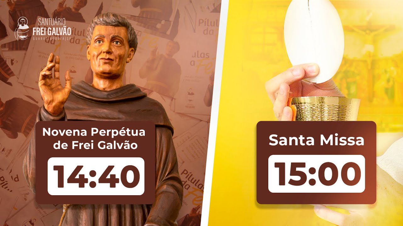 Novena Pérpetua e Santa Missa - Santuário Frei Galvão 24/01/2025