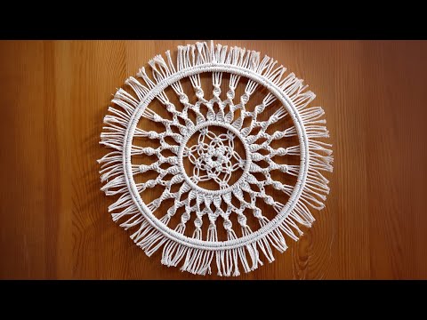 DIY Macrame Wall Hanging Leaves with Flower