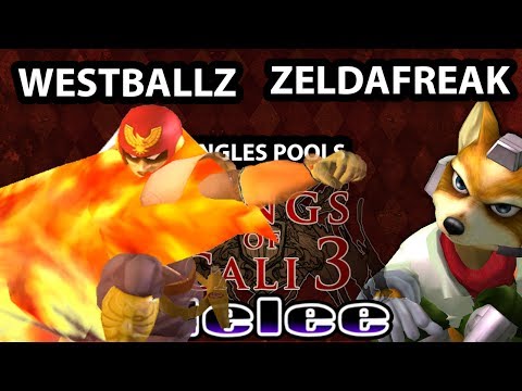 Kings of Cali 3 - ZeldaFreak (Fox) Vs. Westballz (Captain Falcon, Falco) - Pools