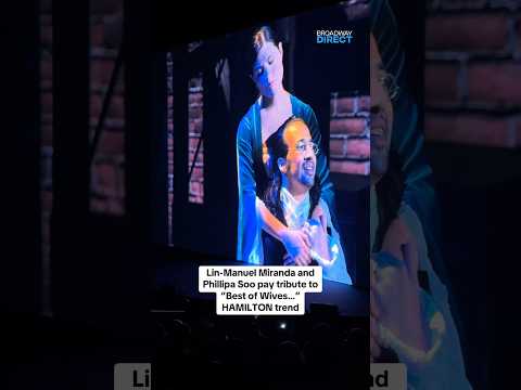 Lin-Manuel Miranda and Phillipa Soo Do “Best of Wives…” HAMILTON Trend at Movie Premiere #Broadway