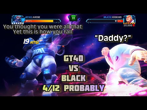 MCOC ally war seaspm 33. GT40 VS BLACK 4/12