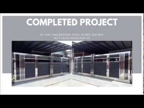 Stainless steel Gate latest design of 2019 by AMC @ 9 Jln Kemuliaan 23