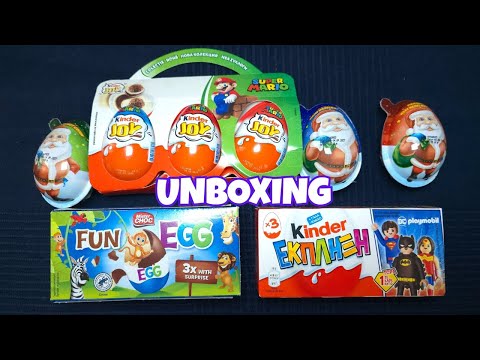 Ultimate Chocolate Egg Unboxing Surprise! Kinder Joy & Fun Eggs Opening