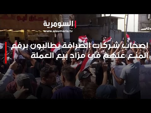 شاهد بالفيديو.. اصحاب شركات الصرافة يطالبون برفع المنع عنهم في مزاد بيع العملة
