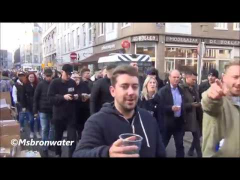 Ajax Fan Taunts Chelsea Fans From His Window, Chelsea Fans Whip Beers At Him