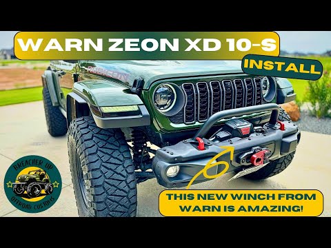 Installing the NEW Warn Zeon XD 10-S Winch! This thing is a BEAST!