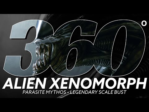 Alien Xenomorph Parasite Mythos Legendary Scale Bust by Sideshow | 360°