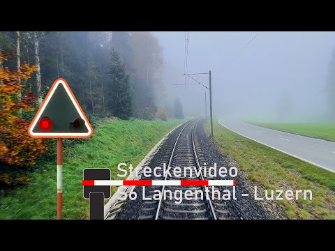 Führerstandsmitfahrt / Cab ride S6 Langenthal - Luzern (BLS RABe 525 NINA)