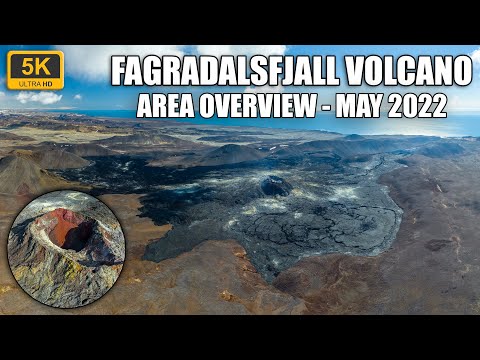 Fagradalsfjall Volcano | Area Overview | May 2022 | 5K Ultra HD