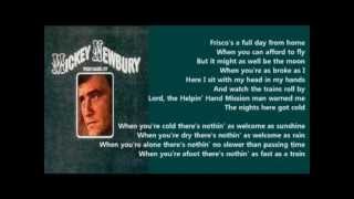 Mickey Newbury - Frisco Depot ( + lyrics 1971)
