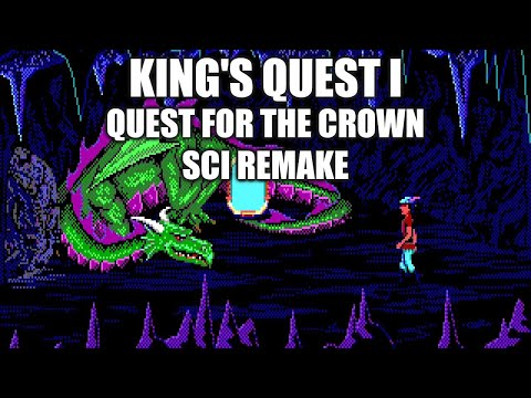 KING'S QUEST I (SCI Remake) Adventure Game Gameplay Walkthrough - No Commentary Playthrough