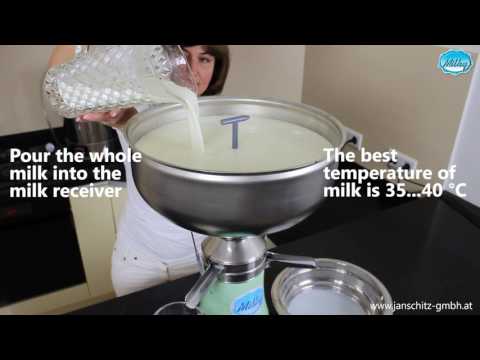 Milky Cream Separator FJ 130 ERR Operation