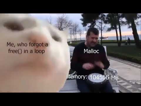 When you forget to free() in a malloc loop