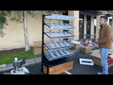 Chocolate and candy display rack