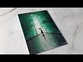 Walk In The Forest Rain Easy Acrylic Painting Idea For Beginners Shorts Youtubeshorts Artideas