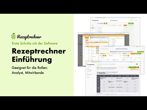 Rezeptrechner Software | Einführung