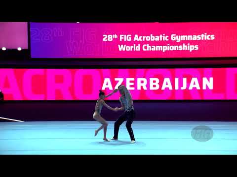 Azerbaijan 1 (AZE) - 2022 Acrobatic Worlds, Baku (AZE) - Balance Qualification  Mixed Pair