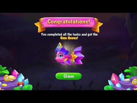 @Fishdom Win Strikes Level 7581 - 7582, Got the Gem Queen Fish