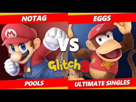 Glitch 8 SSBU - GO | KoS NoTag (Mario) Vs. DH | Eggs (Diddy, Young Link) Smash Ultimate Pools