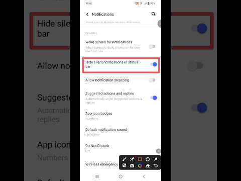 Hide silent notification in status bar on kare | notification on kaise kare #tech #shorts #short