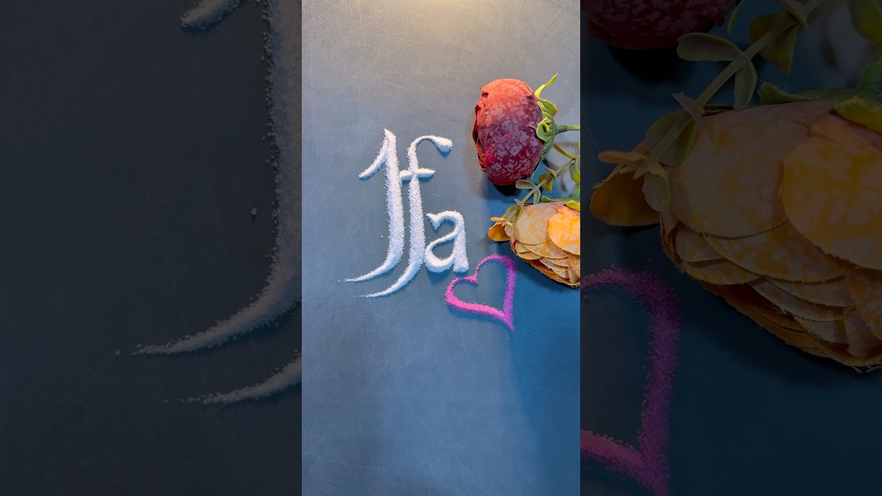Ifa ❤️ Name Sand Art  | Satisfying Sand Writing #SandArt #Ifa #NameArt #Calligraphy