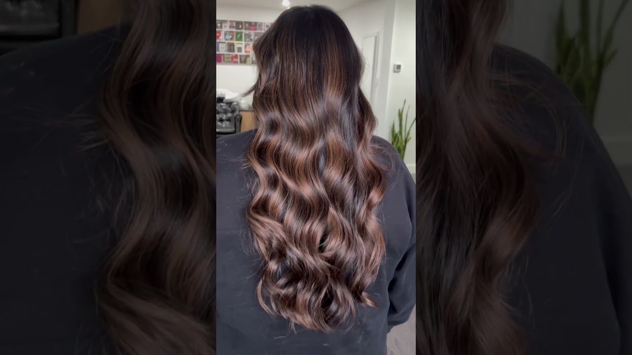 Balayage hair inspiration for dark haired girls