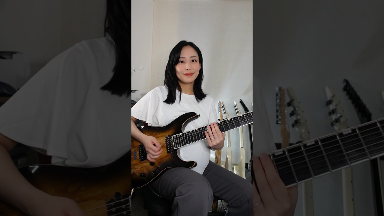 "Red Line"のソロ弾いてみました🎸　#EOE #EastOfEden #妊娠10ヶ月 #10monthspregnant