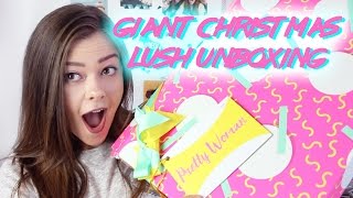 GIANT LUSH CHRISTMAS UNBOXING