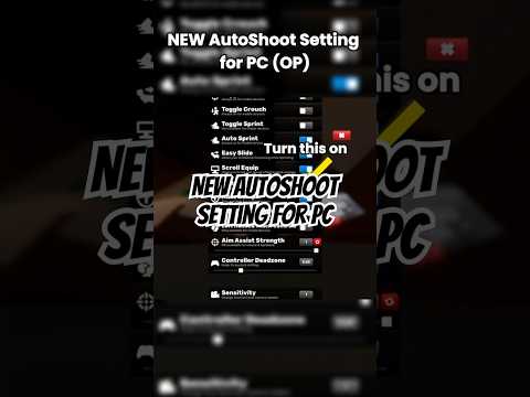 *NEW* AUTOSHOOT Setting For PC in RobloxRivals #robloxrivals #roblox #shorts