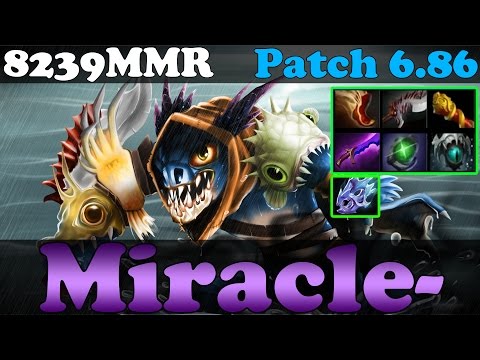 Dota 2 - Patch 6.86 : Miracle- 8239MMR TOP 1 MMR IN THE WORLD Plays Slark vol 16 - Ranked Gameplay
